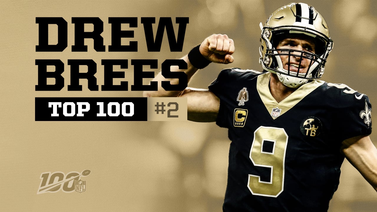 Saints quarterback Drew Brees lands at No. 2 on NFL Network's list of