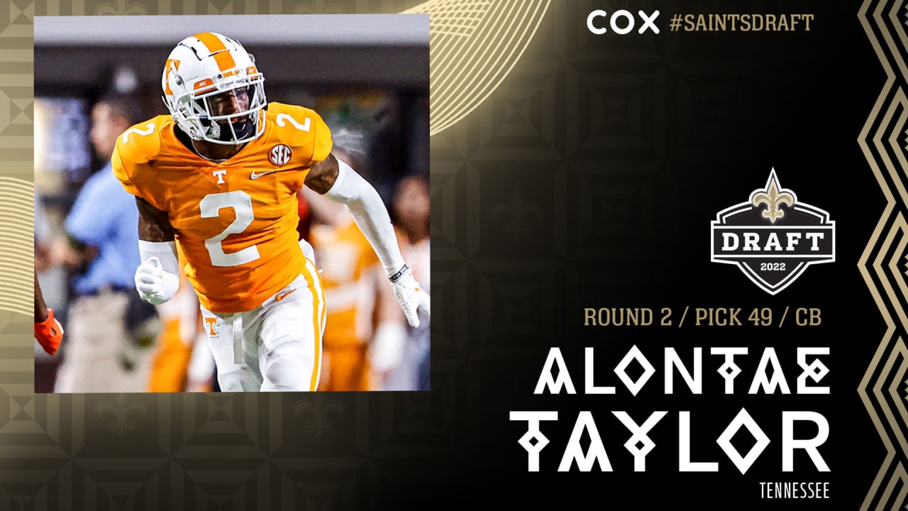 Saints select Tennessee defensive back Alontae Taylor in second