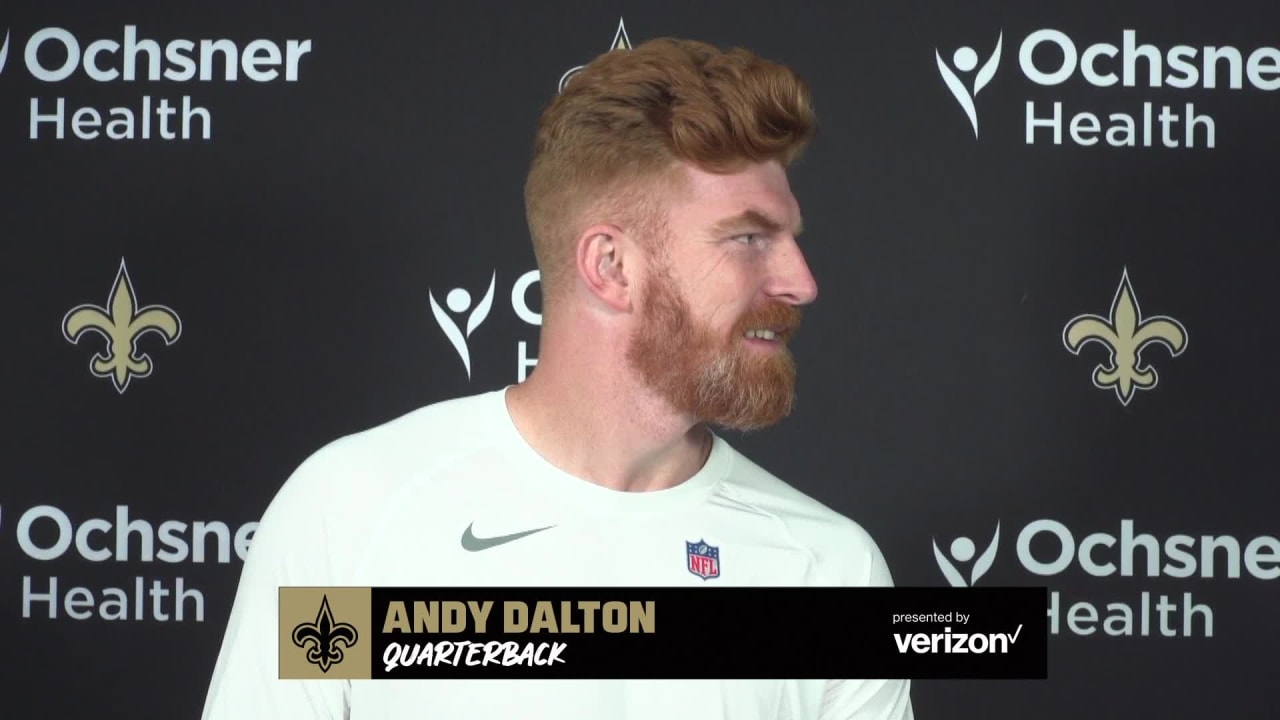 New Orleans Saints quarterback Andy Dalton on staying prepared, comfort