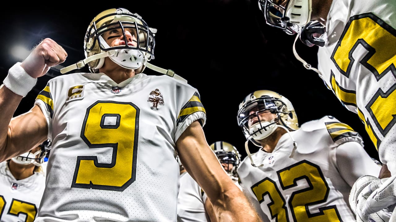 New Orleans Saints pre-game chant during an NFL football game at