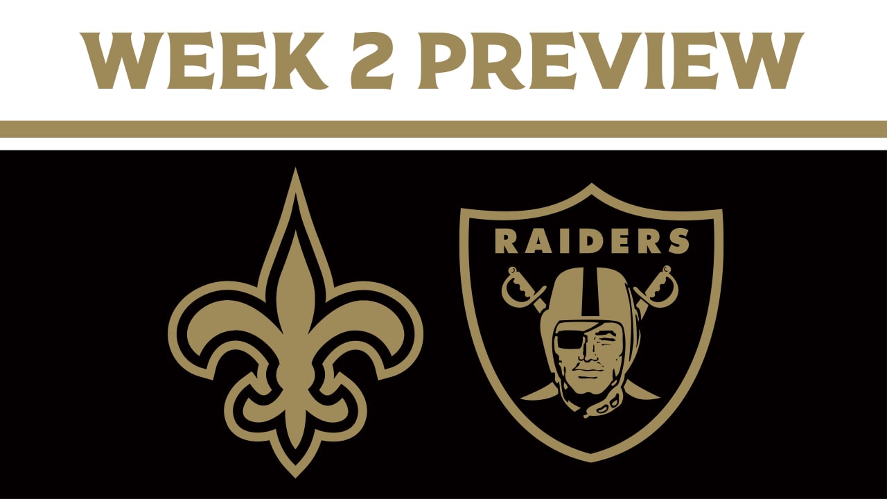 Saints at Raiders 2020 Week 2 Preview