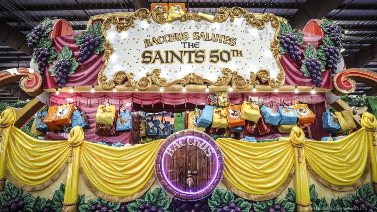 Bacchus celebrates the Saints' 50th