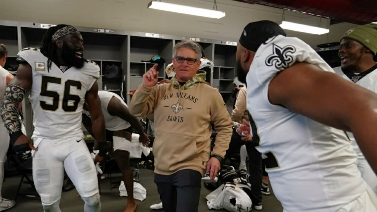 Photos: Locker Room Celebration | Saints-Buccaneers Week 11 2019