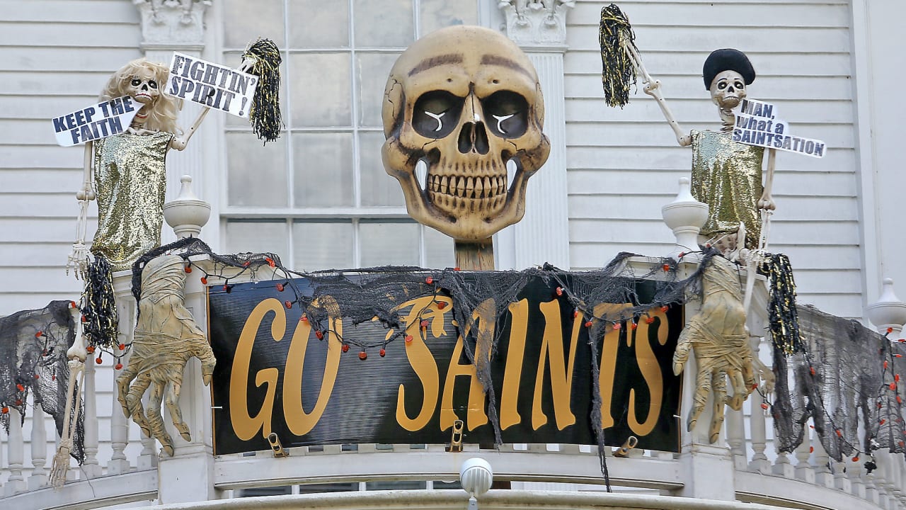 Saints Fans Celebrate Halloween
