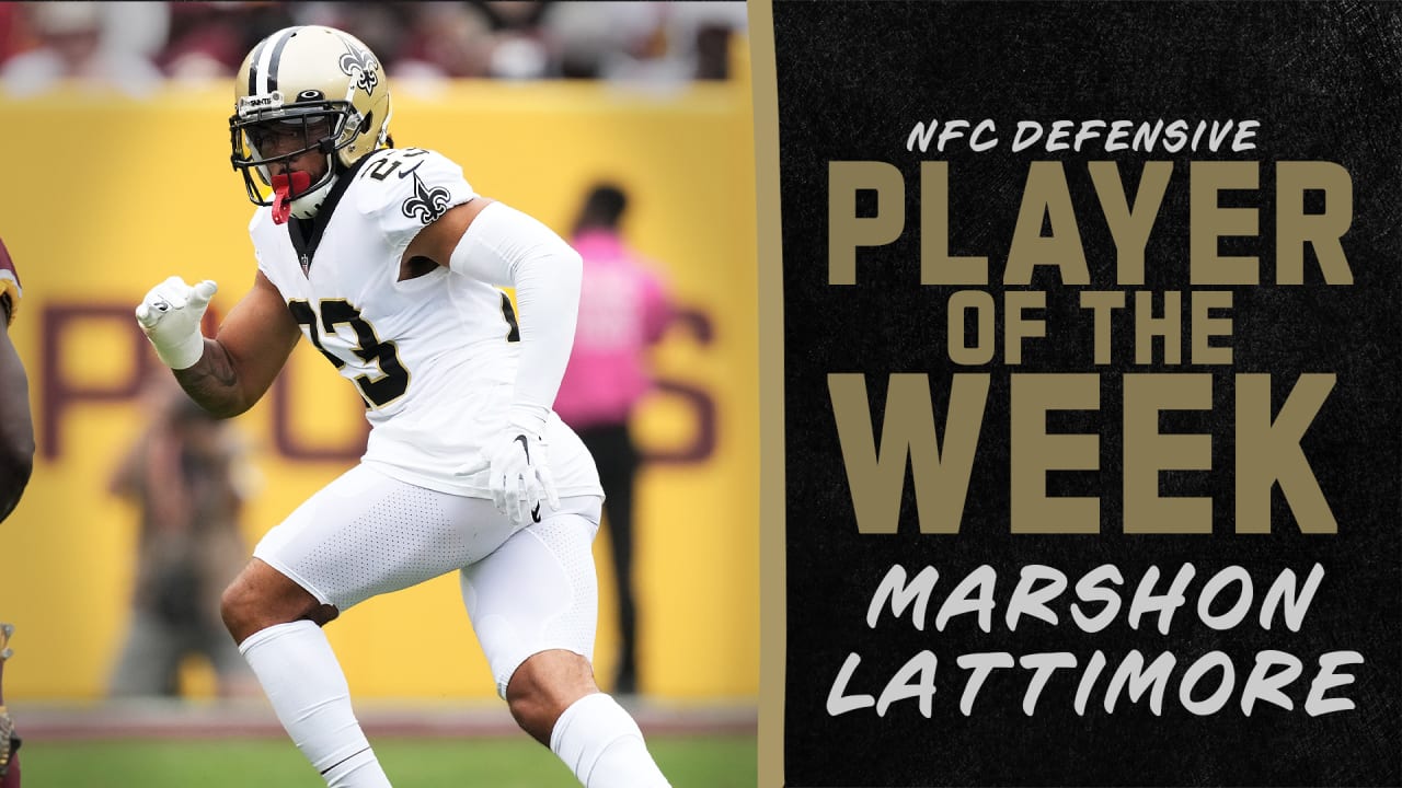 New Orleans Saints cornerback Marshon Lattimore named NFC Defensive