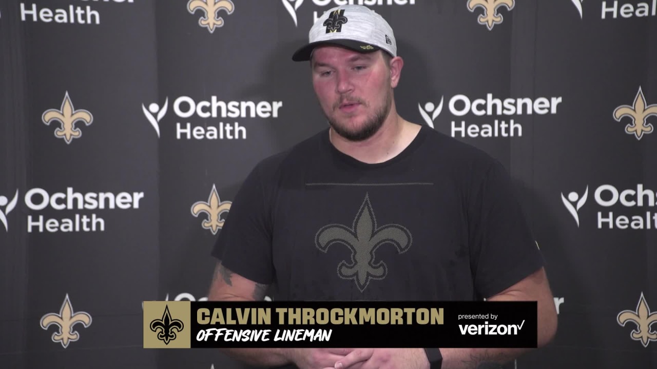 Calvin Throckmorton joins former Saints at OL Masterminds summit