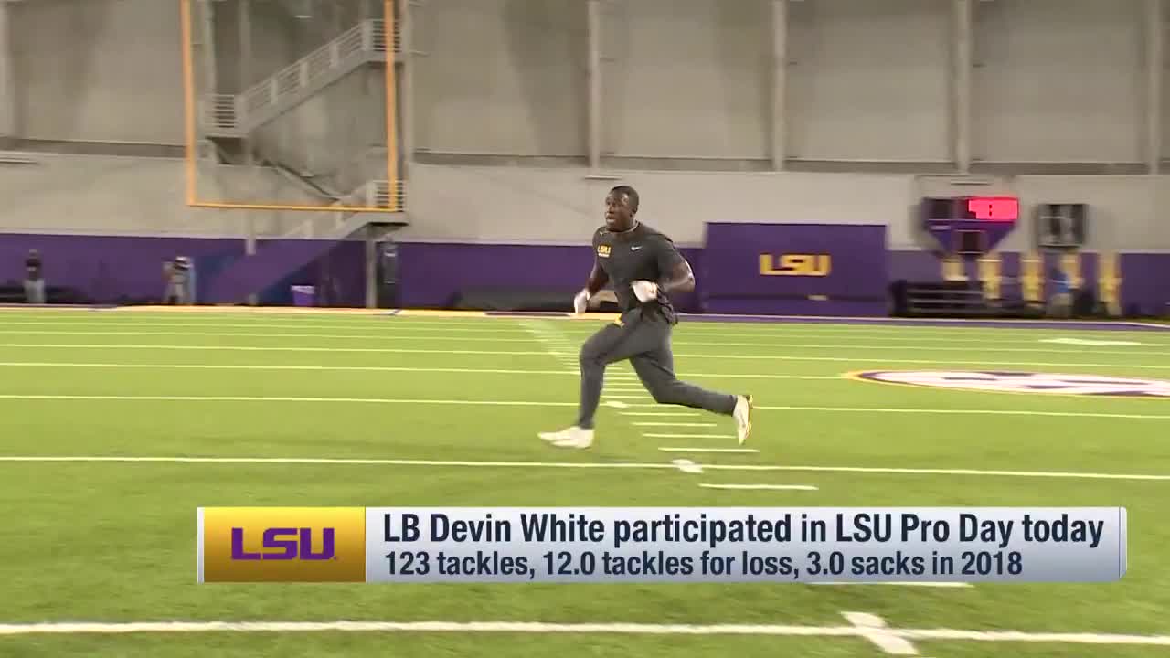 LSU Tigers Devin White Throwback Jersey in 2023