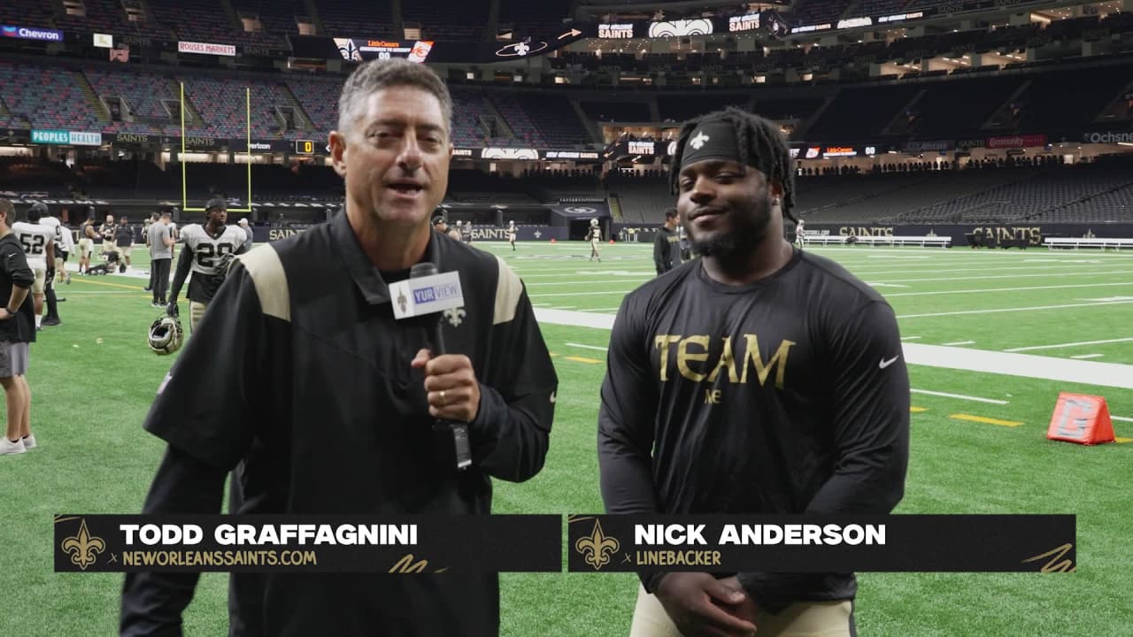 Training Camp: Saints LB Nick Anderson talks first NFL Superdome action