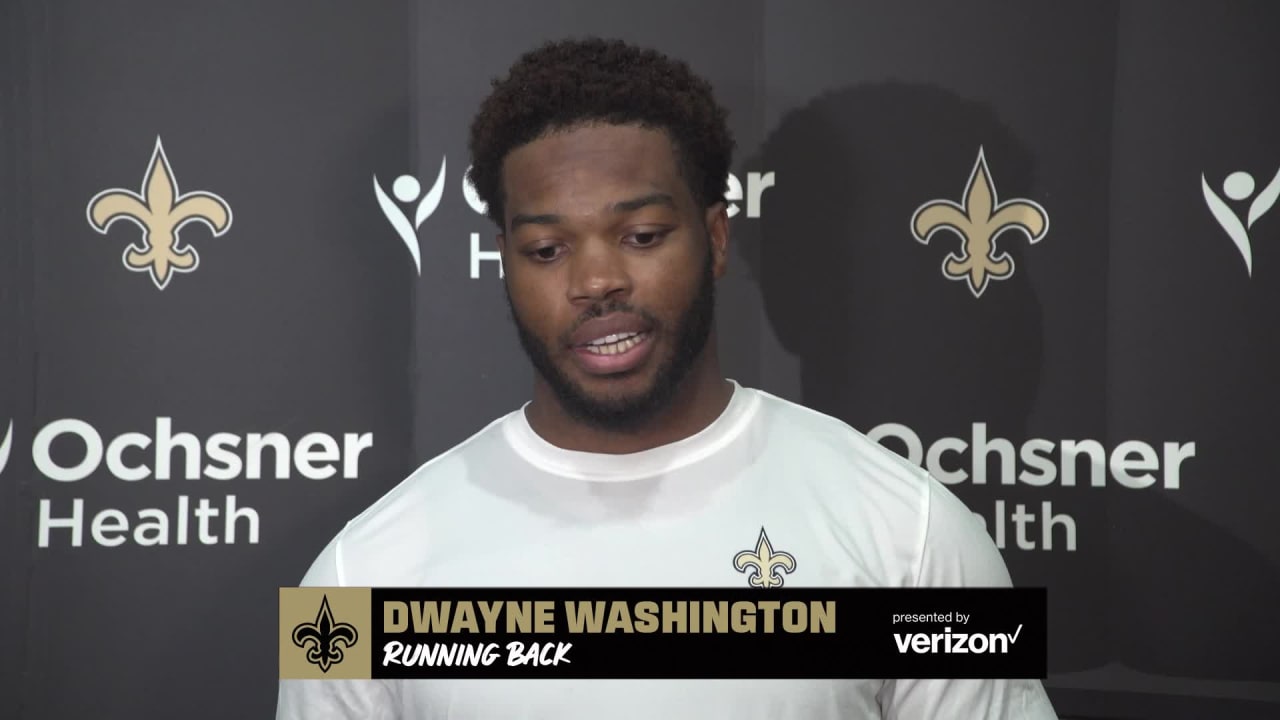 New Orleans Saints running back Dwayne Washington (24) in action