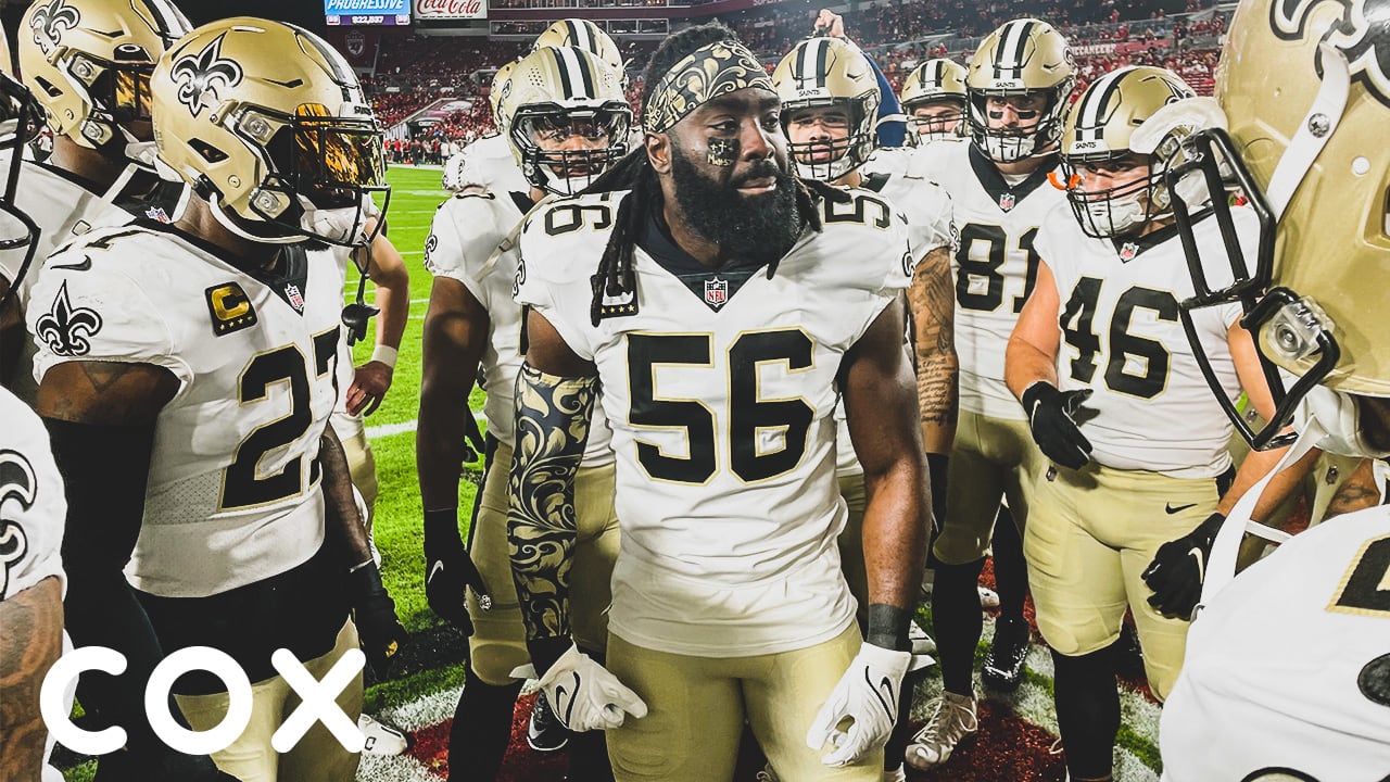 Demario Davis leads Saints Pregame Huddle Week 4 vs Bucs 