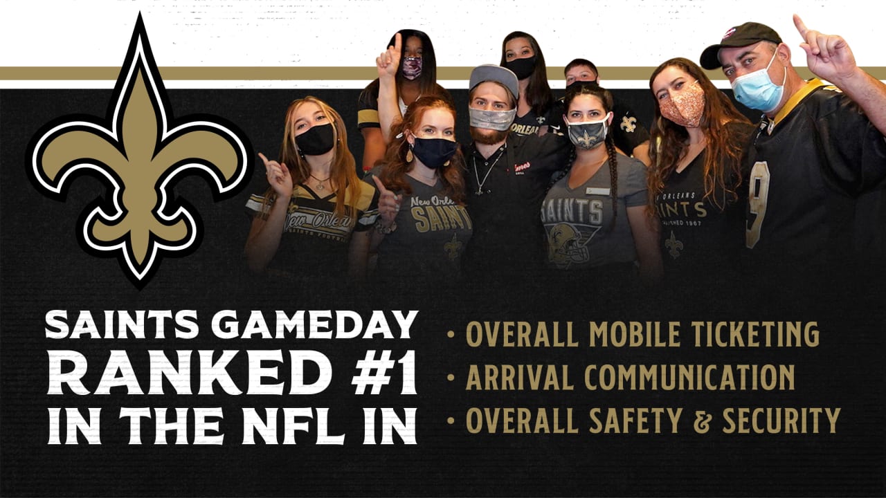 New Orleans Saints rank No. 1 in multiple NFL gameday satisfaction