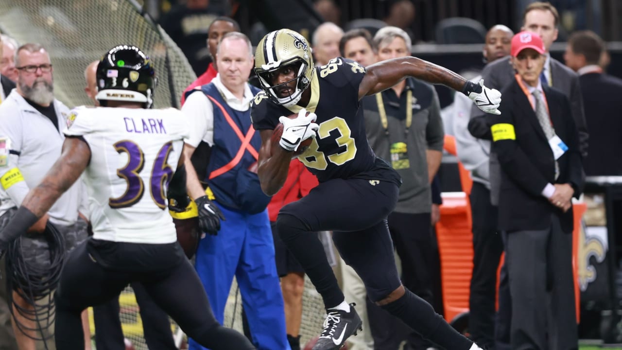 Juwan Johnson Strolls Past Ravens Defense On The Touchdown - Saints 