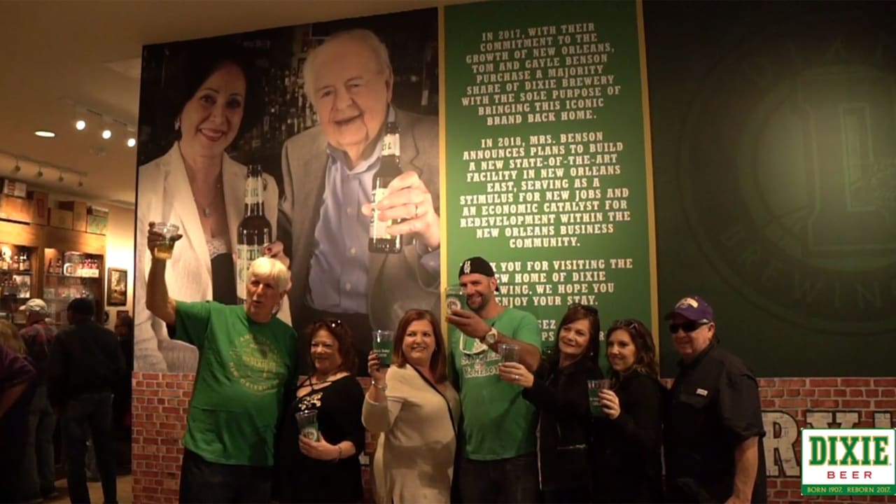 Saints owner Gayle Benson hosts Grand Opening of Dixie Beer Brewery