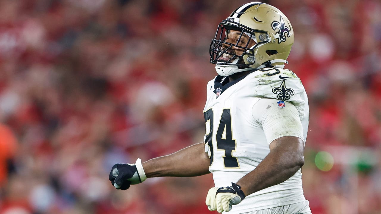 Cam Jordan sacks Tom Brady for his 100th career sack SaintsBucs