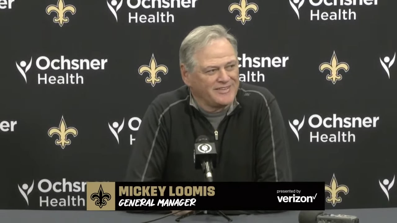 Saints general manager Mickey Loomis' 2022 endofseason press