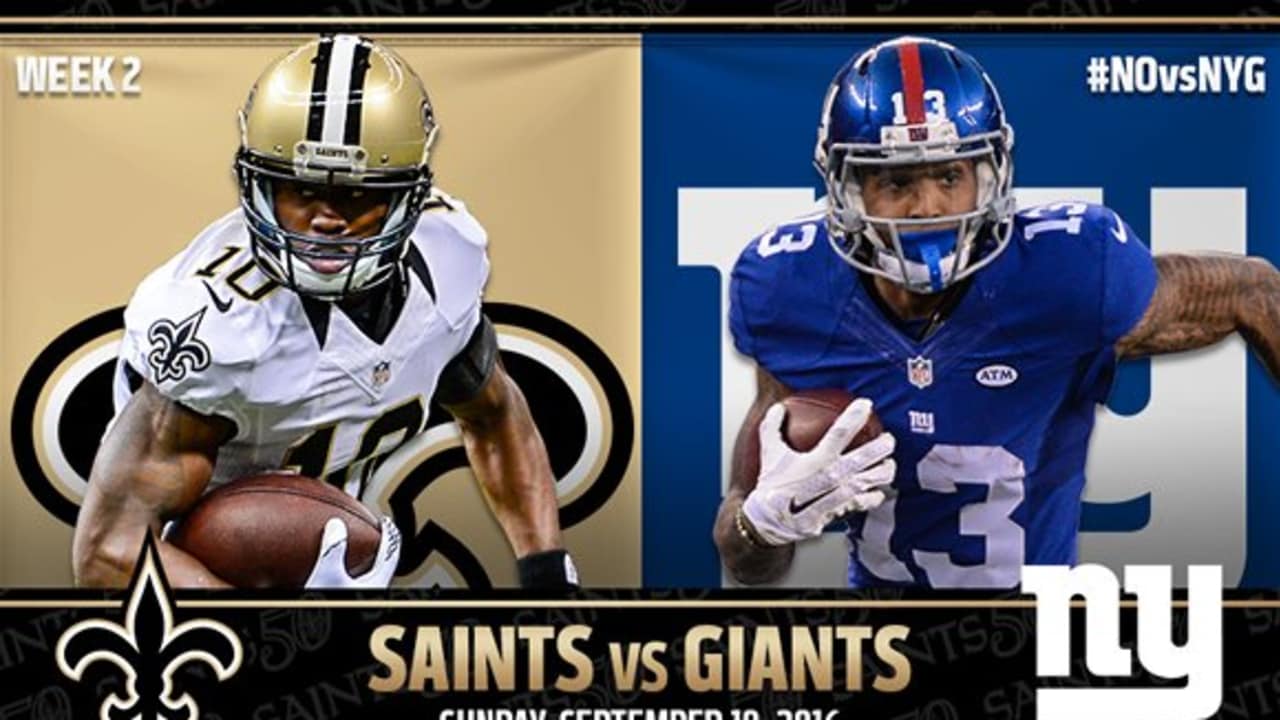 Pregame Report Saints at Giants