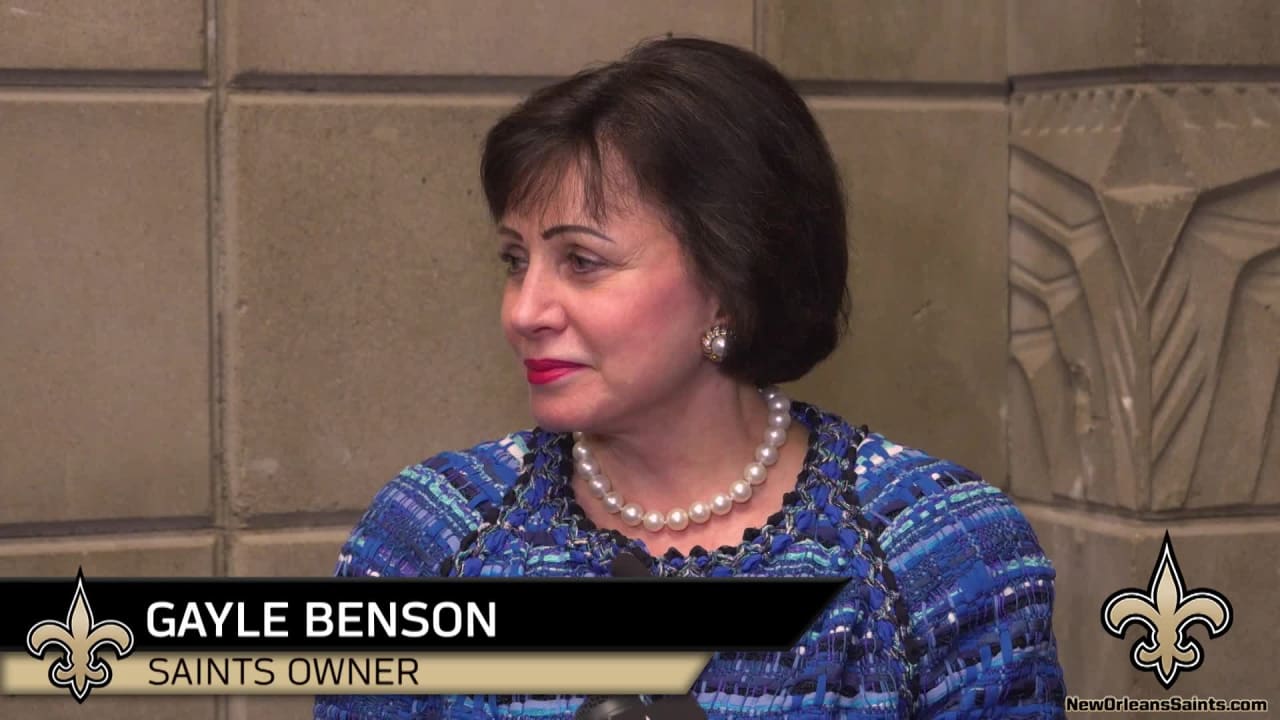 Gayle Benson speaks at 2019 NFL Owners Meetings