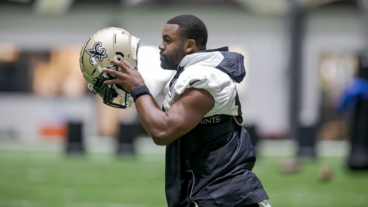 FOX Sports reporter and former running back Mark Ingram before an NFL  preseason football game between the New Orleans Saints and the Houston  Texans, Sunday, Aug. 27, 2023, in New Orleans. (AP