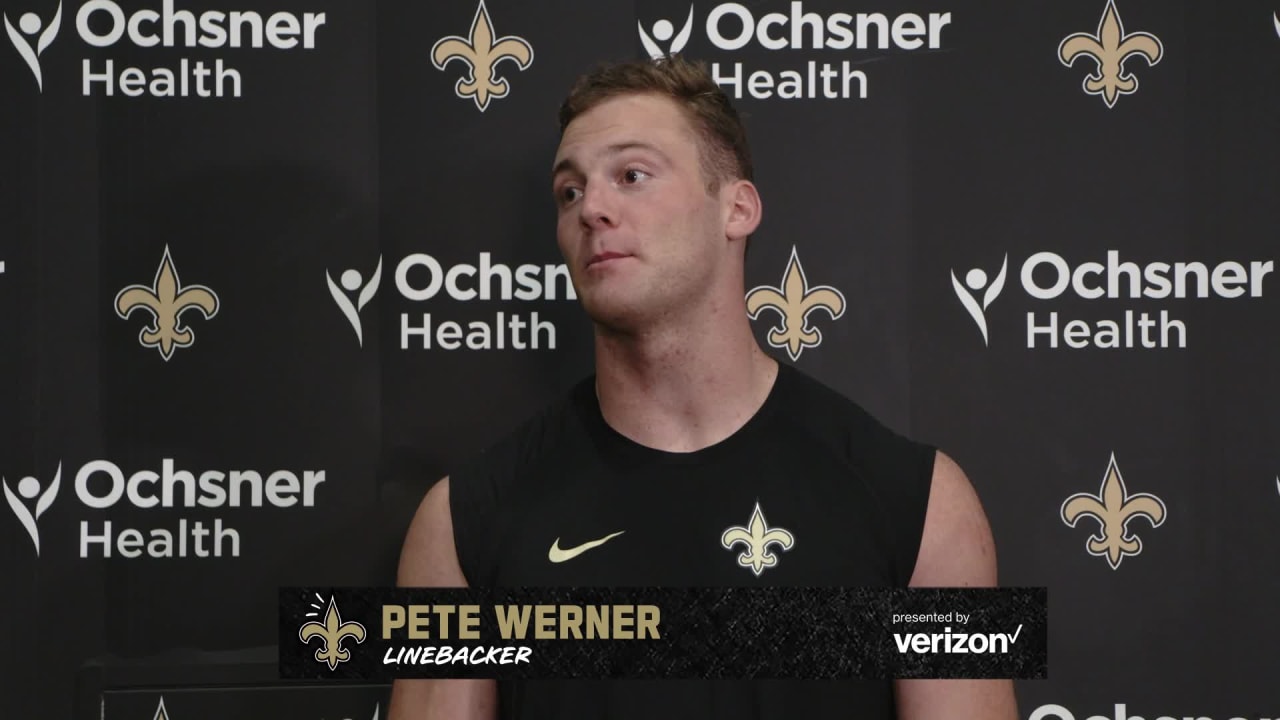 Saints rookie Pete Werner is focused on 'the mental game' as he