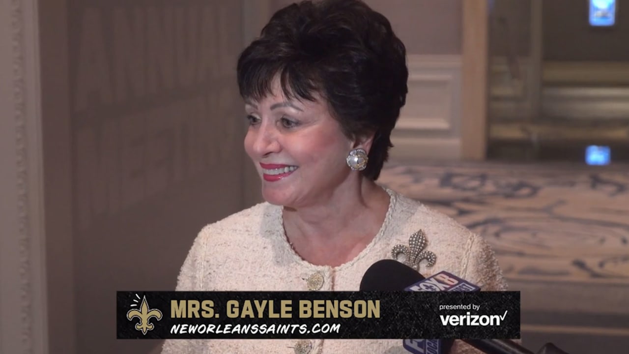 Gayle Benson media availability 2022 NFL Owners Meetings