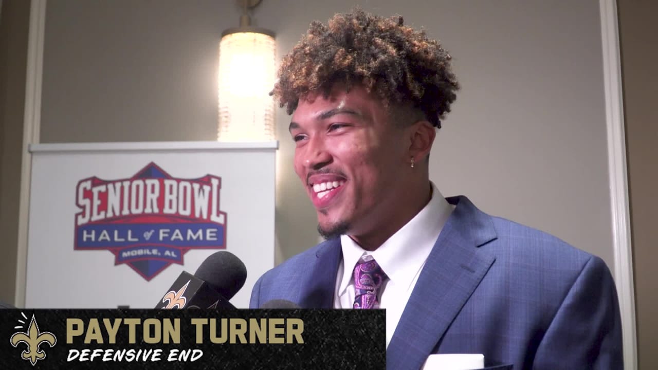 Payton Turner New Orleans Saints rookie defensive end interview at