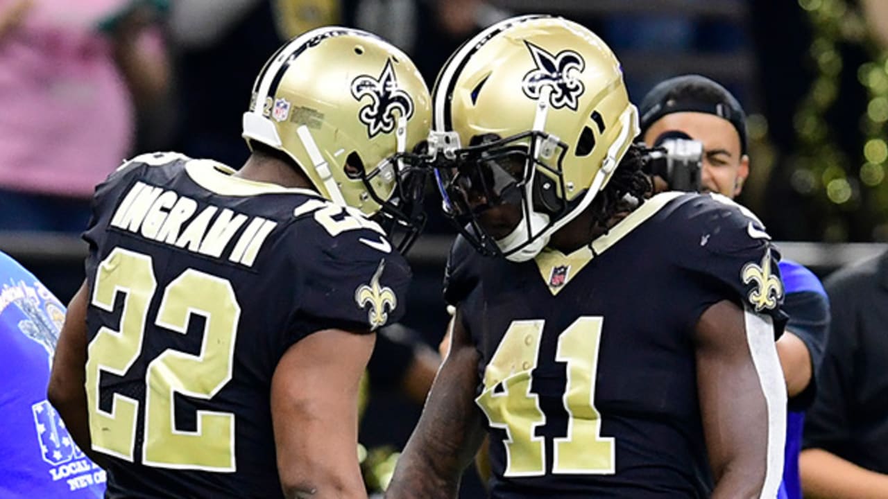 Saints RB Alvin Kamara (knee) returns to practice; RB Mark Ingram