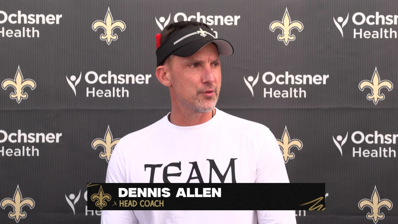 Coach Dennis Allen talks Titans game ahead of Week 1 vs. Tennessee