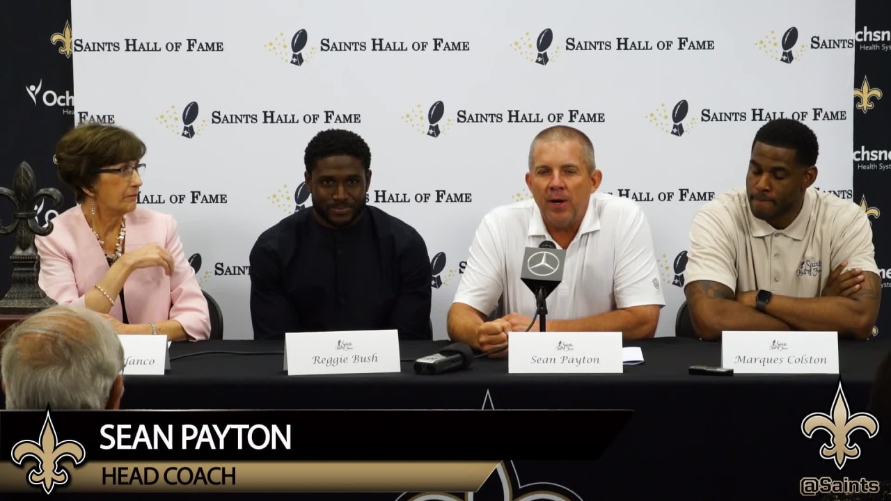 Sean Payton praises Saints Hall of Famers Reggie Bush, Marques Colston