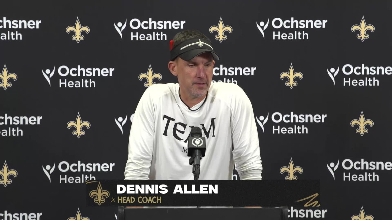 Coach Dennis Allen talks Titans game ahead of Week 1 vs. Tennessee