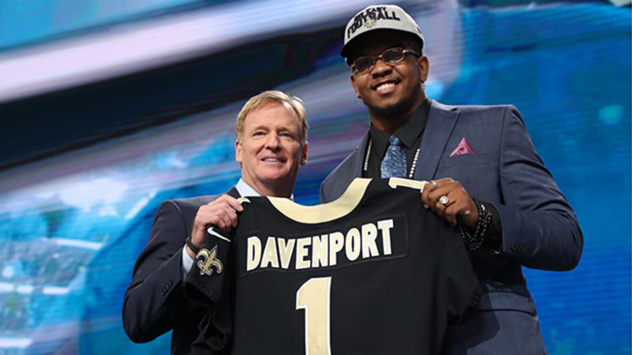 New Orleans Saints firstround pick Marcus Davenport meets the press