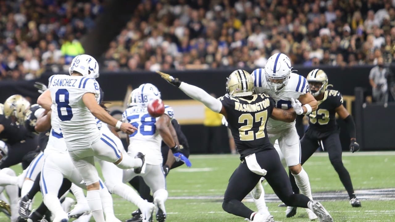 Halftime update New Orleans Saints lead Indianapolis Colts 200
