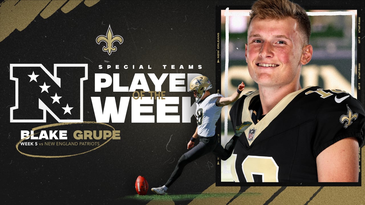 Kicker Blake Grupe named NFC Special Teams Player of the Week