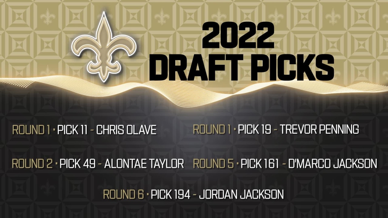 new orleans saints draft picks 2022