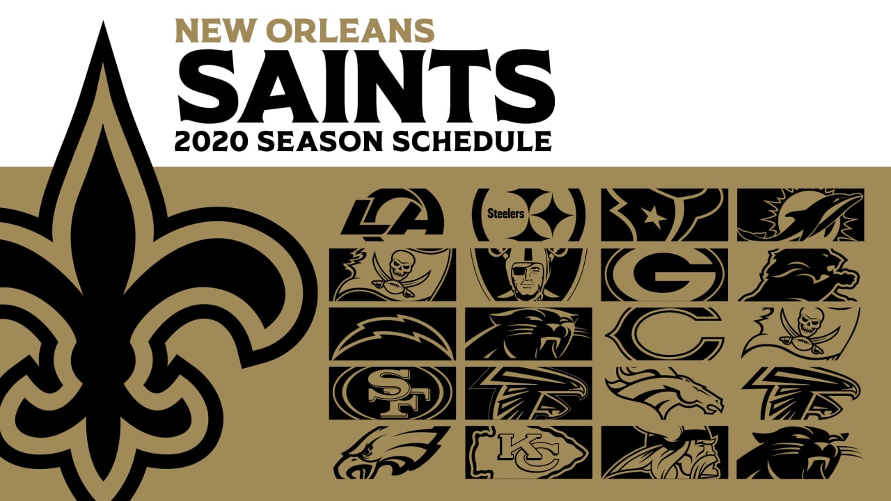New Orleans Saints 2020 Schedule presented by SeatGeek announced