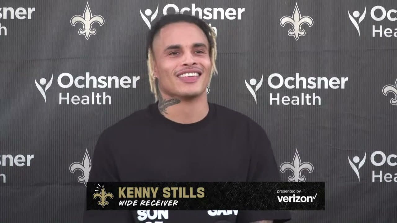 New Orleans Saints wide receiver Kenny Stills makes an in store