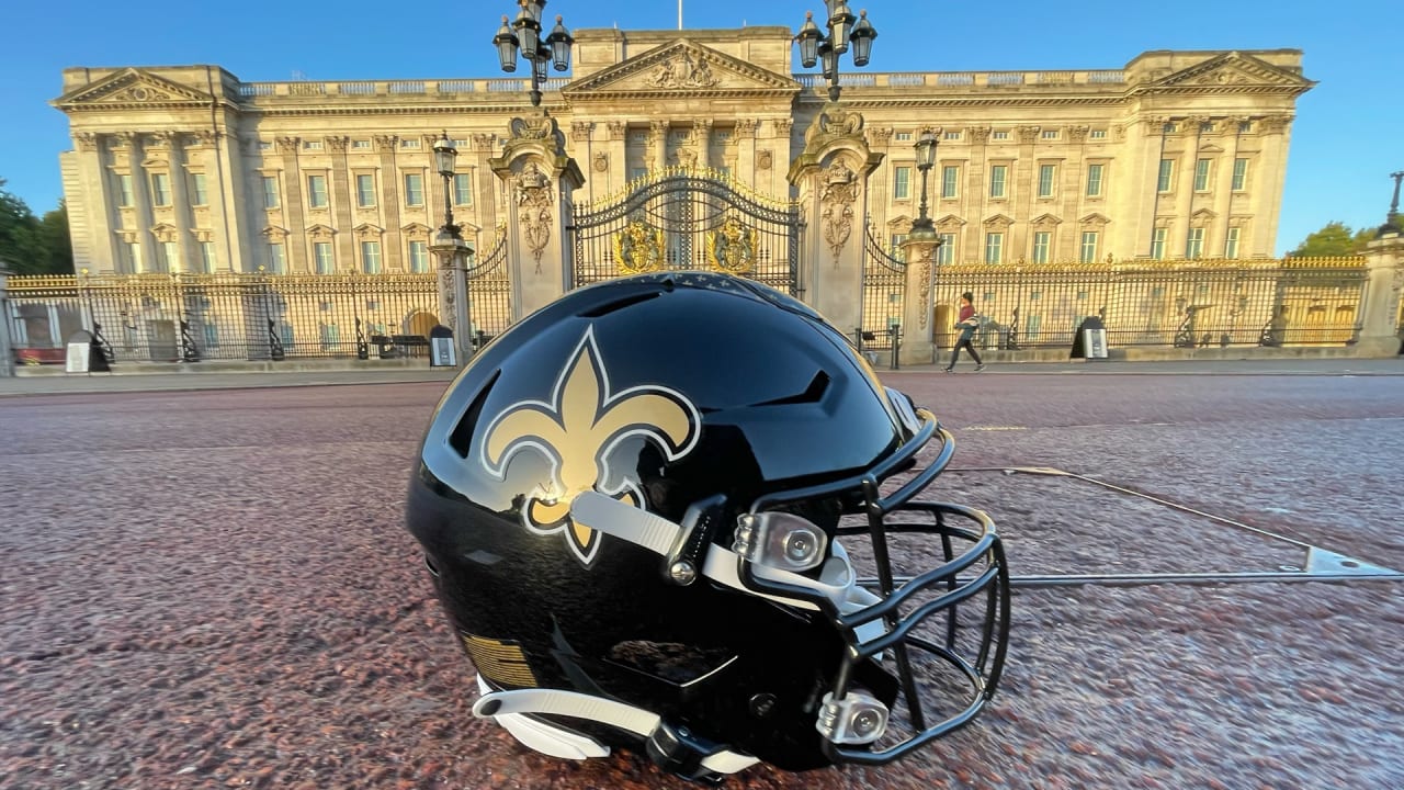 saints helmet black