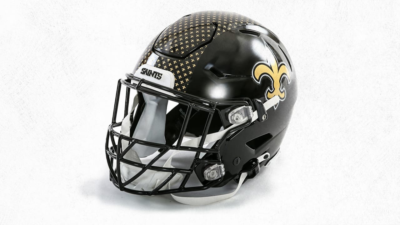 Photos: Saints unveil new black helmet for 2022 NFL season