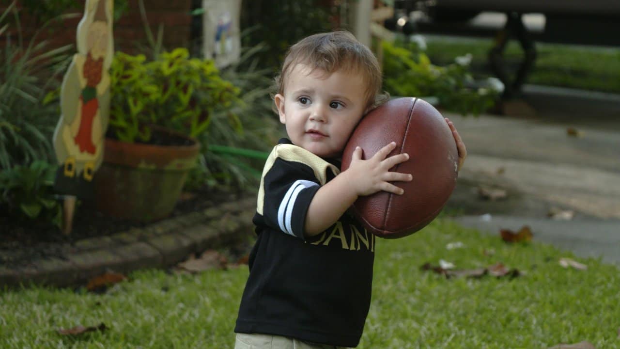 Baby Jacques Gets A Surprise From Ted Ginn Jr.