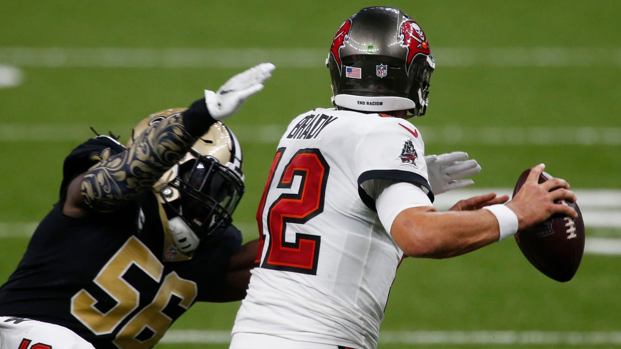 New Orleans Saints defense faces Tampa Bay quarterback Tom Brady playing at  highest level