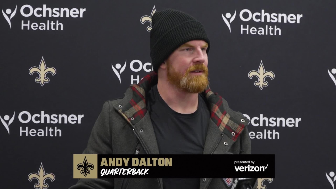 Andy Dalton on Cam Jordan, Win  Eagles vs. Saints 2022 Week 17 Postgame  Interview 