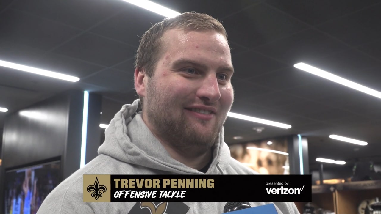 New Orleans Saints offensive lineman Trevor Penning on first year