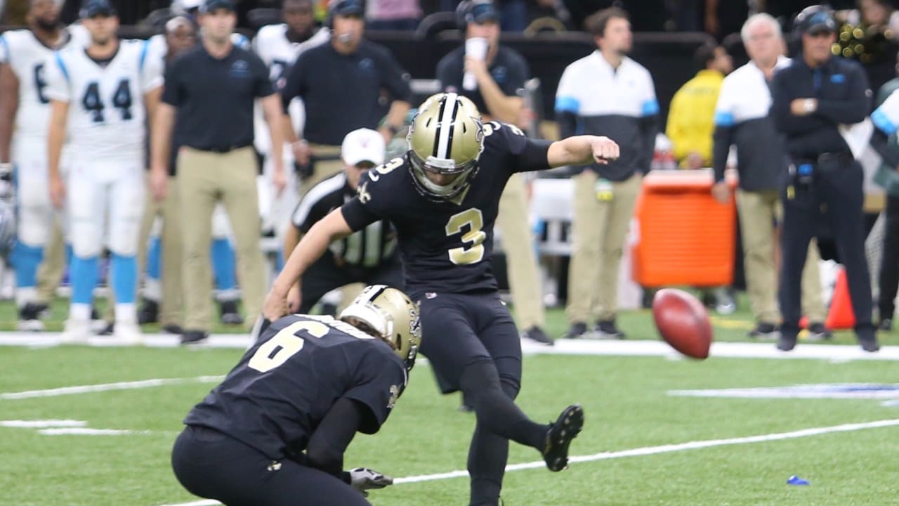 Watch a fieldlevel view of Saints kicker Wil Lutz's gamewinning field