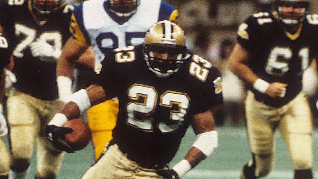 New Orleans Saints Buford Jordan (23) is stopped by the Minnesota