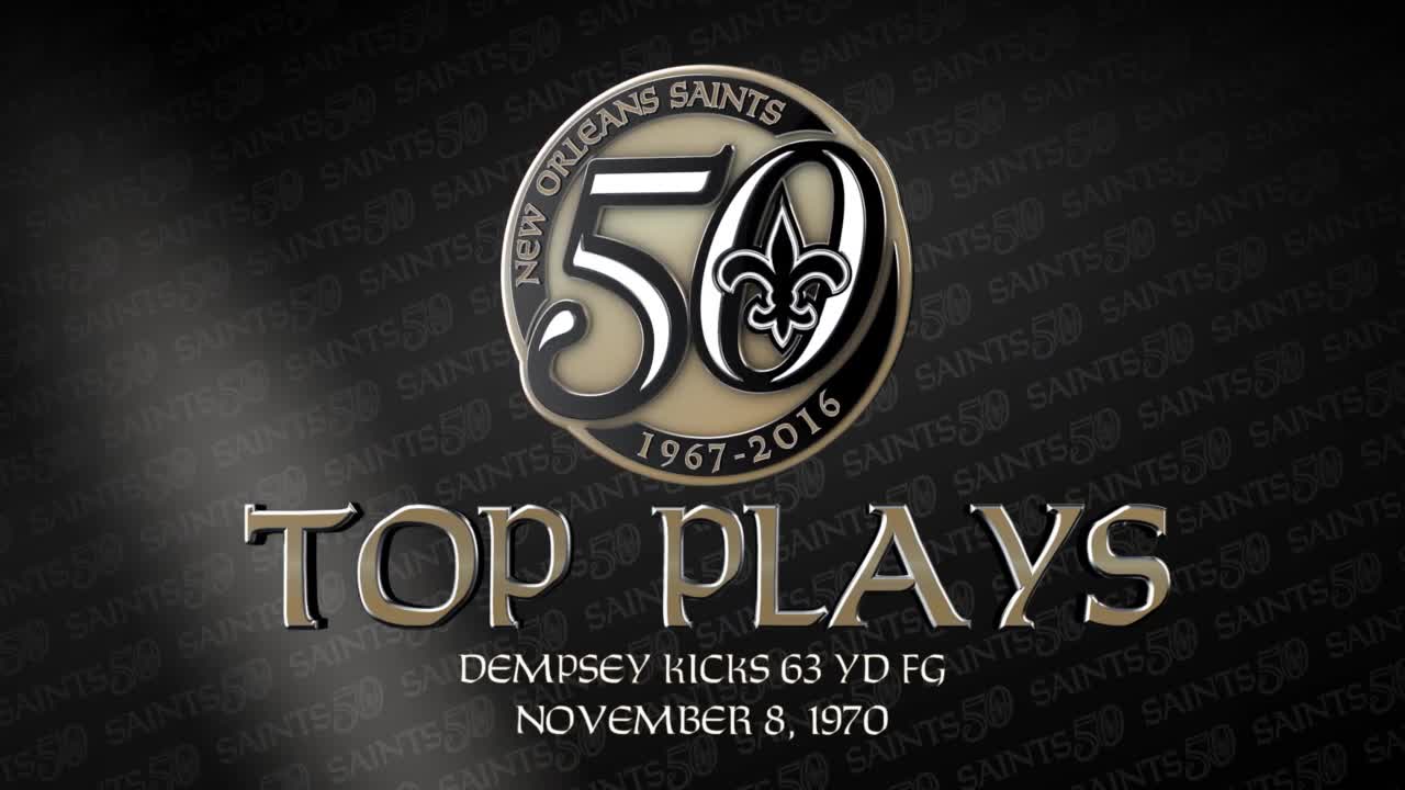 Tom Dempsey Kicks 63yard Field Goal