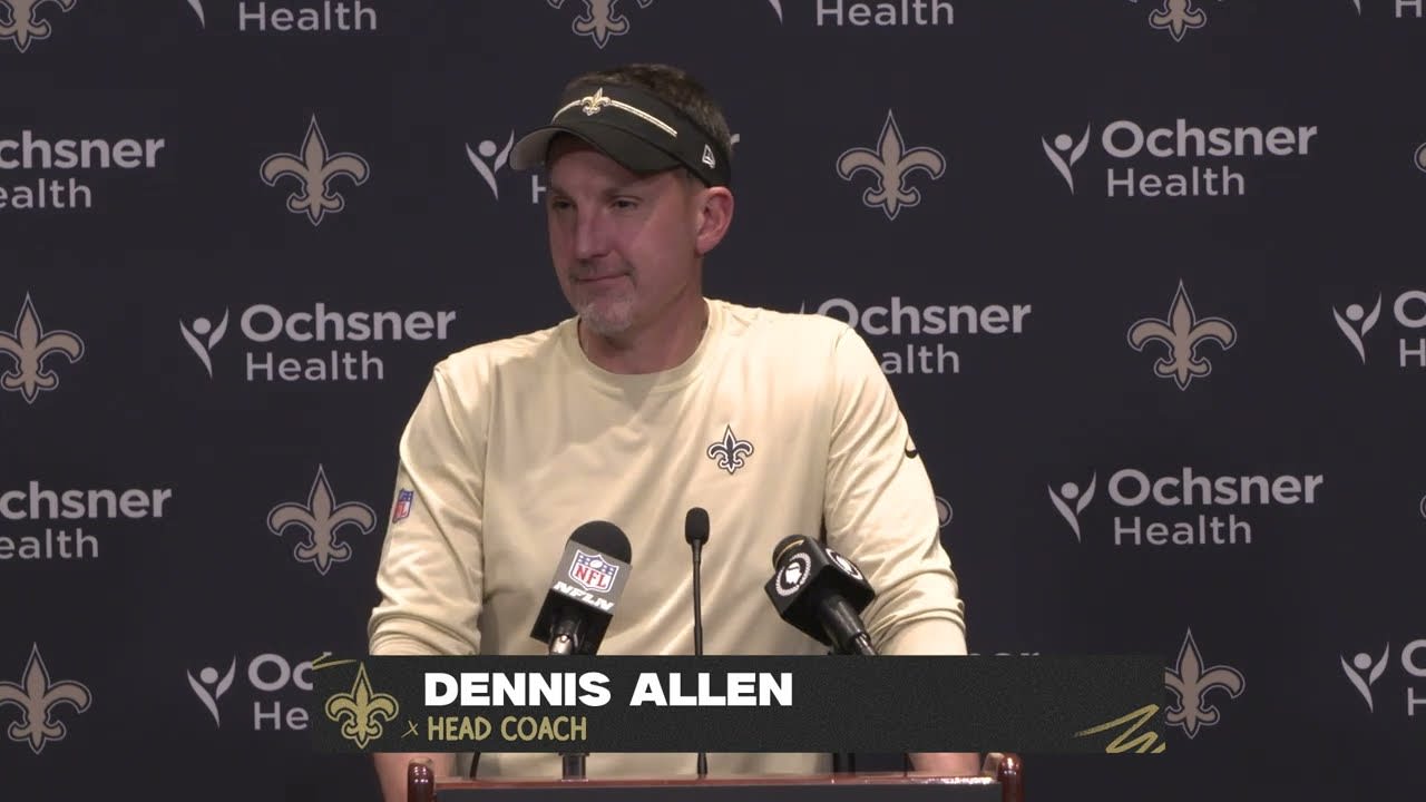 Coach Dennis Allen talks Titans game ahead of Week 1 vs. Tennessee Titans