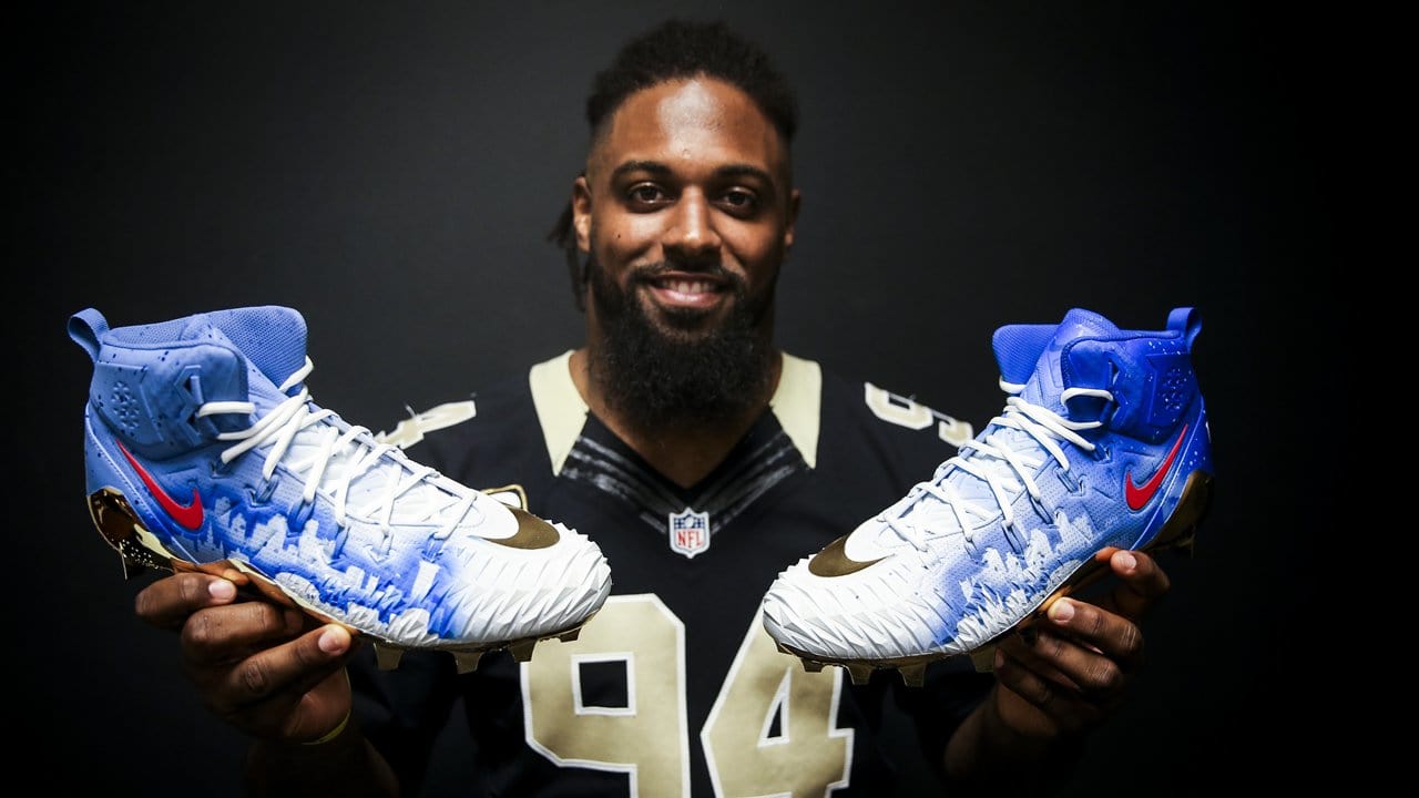 Saints players showcase My Cause, My Cleats shoes