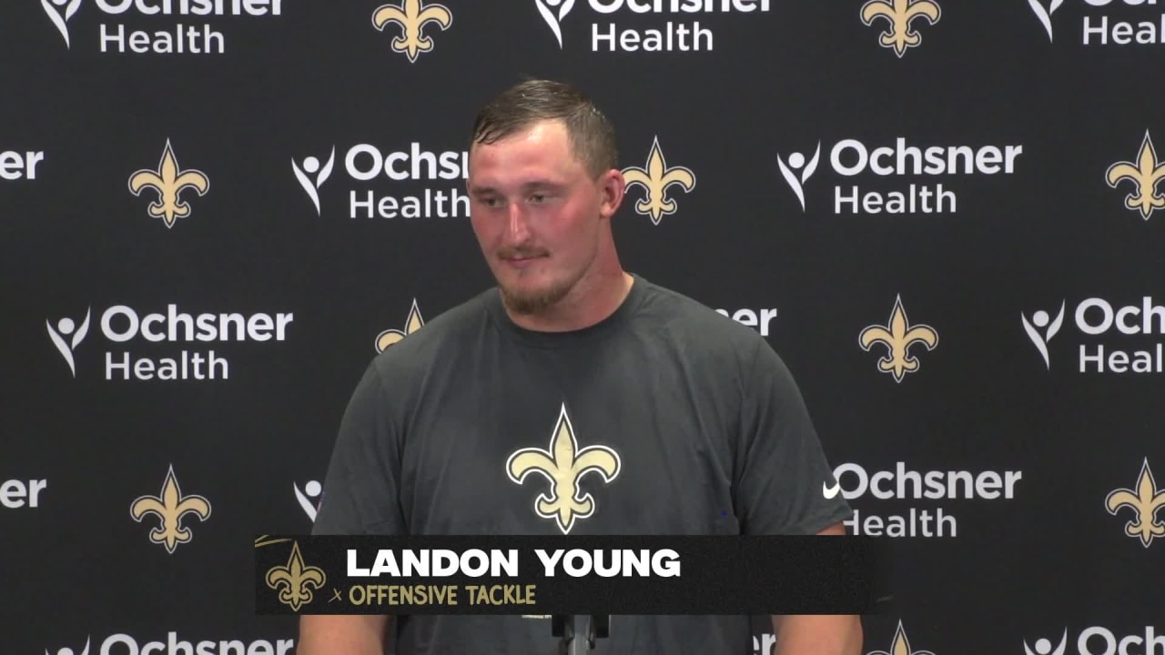 NFL Training Camp 2023: Saints T Landon Young on taking snaps at Guard ...