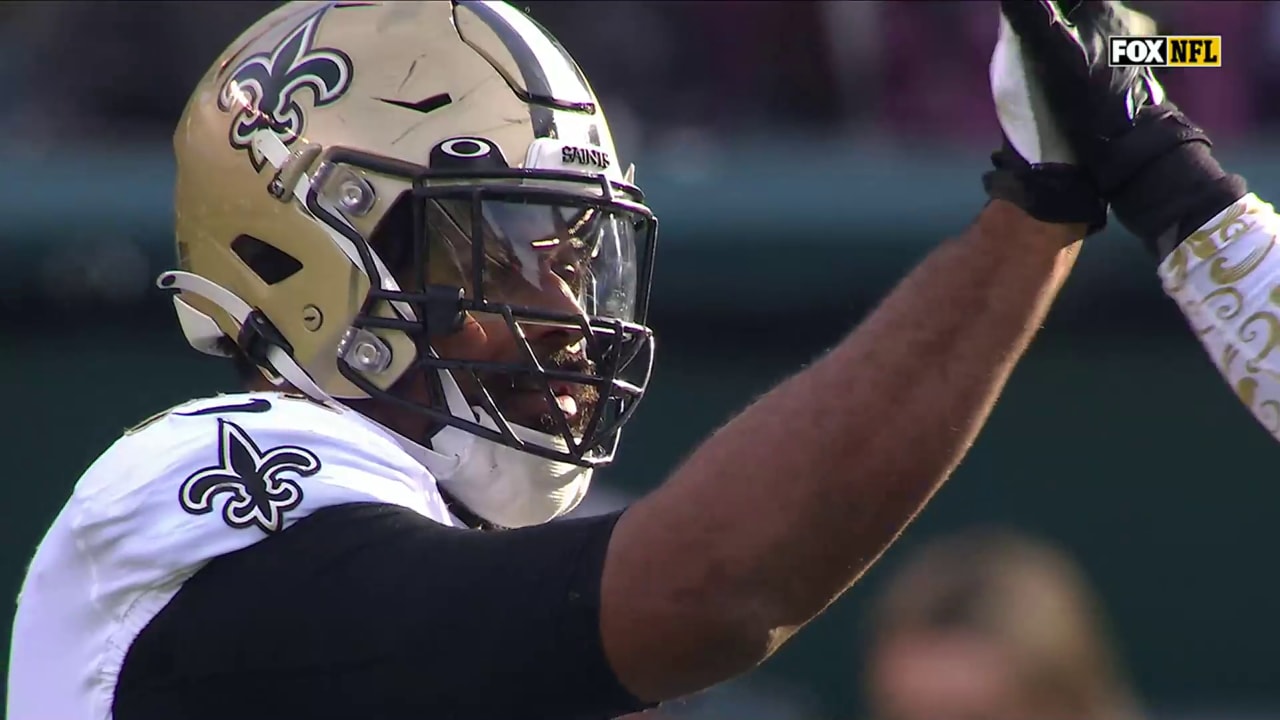 Cam Jordan Record-Setting Sacks vs Eagles