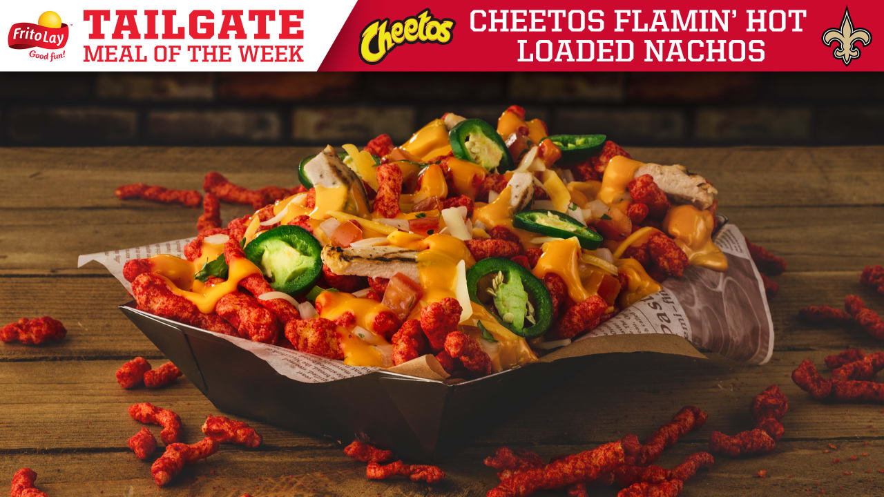 FritoLay Tailgate Meal of the Week: Cheetos Flamin’ Hot Loaded Nachos