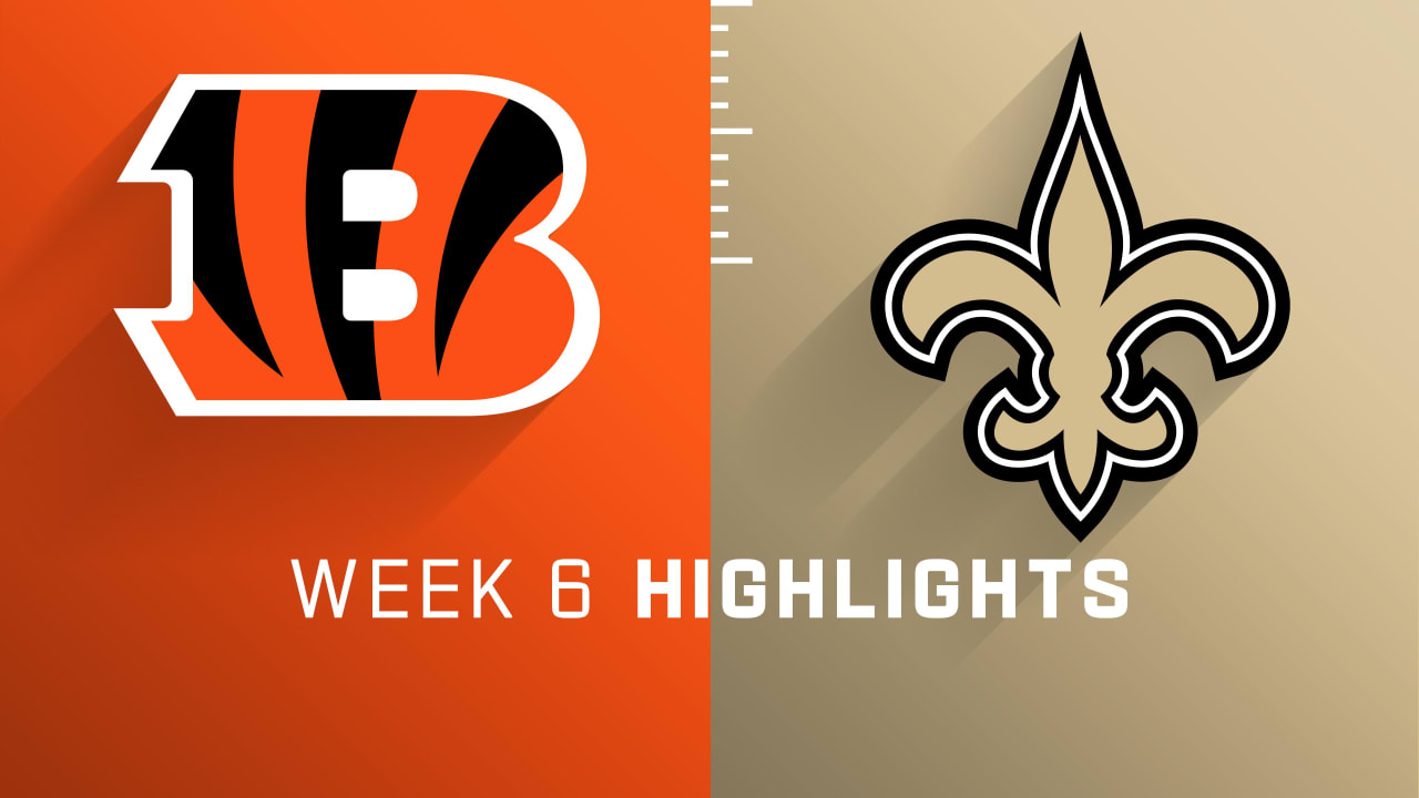 New Orleans Saints vs Cincinnati Bengals Week 6 Highlights 2022 NFL